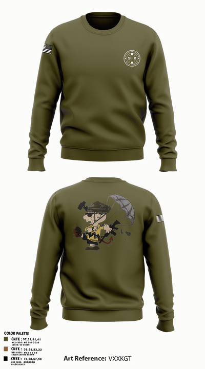3rd Platoon, CCo, 1-508th PIR 77513198 Crew Neck Sweatshirt - 5