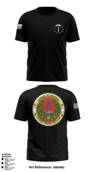 Old School Cotton Feel Shirt, Infantry Training Battalion, Marines, Teamtime, Team time, sublimation, custom sports apparel, team uniforms, spirit wear, spiritwear, sports uniforms, custom shirts, team store, custom team store, fundraiser sports, apparel fundraiser