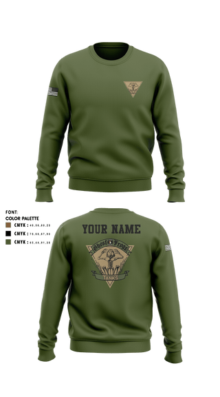 Crew Neck Sweatshirt, Ghost Frogs, Golf, Teamtime, Team time, sublimation, custom sports apparel, team uniforms, spirit wear, spiritwear, sports uniforms, custom shirts, team store, custom team store, fundraiser sports, apparel fundraiser