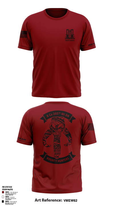 Bravo Company 205th MI Battalion 16788599 Short Sleeve Performance Shirt - 65