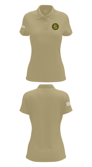Women's Short Sleeve Performance Polo, OCS 117th RTI, National Guard, Teamtime, Team time, sublimation, custom sports apparel, team uniforms, spirit wear, spiritwear, sports uniforms, custom shirts, team store, custom team store, fundraiser sports, apparel fundraiser