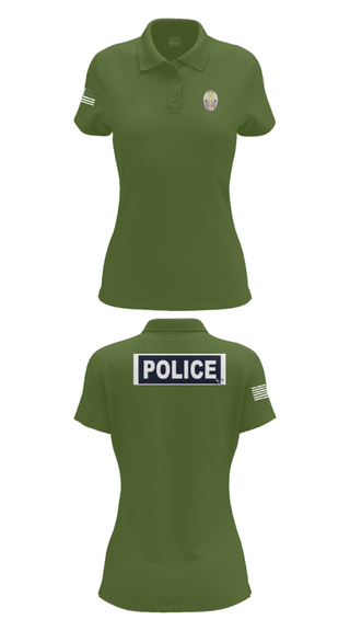 Women's Short Sleeve Performance Polo, Miami Police Department, Police, Teamtime, Team time, sublimation, custom sports apparel, team uniforms, spirit wear, spiritwear, sports uniforms, custom shirts, team store, custom team store, fundraiser sports, apparel fundraiser