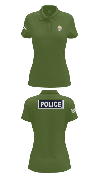Miami Police Department 88232990 Women's Short Sleeve Performance Polo  - 52
