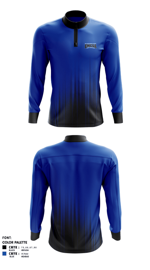 Quarter Zip Jacket, East Montgomery County Sports Association, Spirit Store, Teamtime, Team time, sublimation, custom sports apparel, team uniforms, spirit wear, spiritwear, sports uniforms, custom shirts, team store, custom team store, fundraiser sports, apparel fundraiser