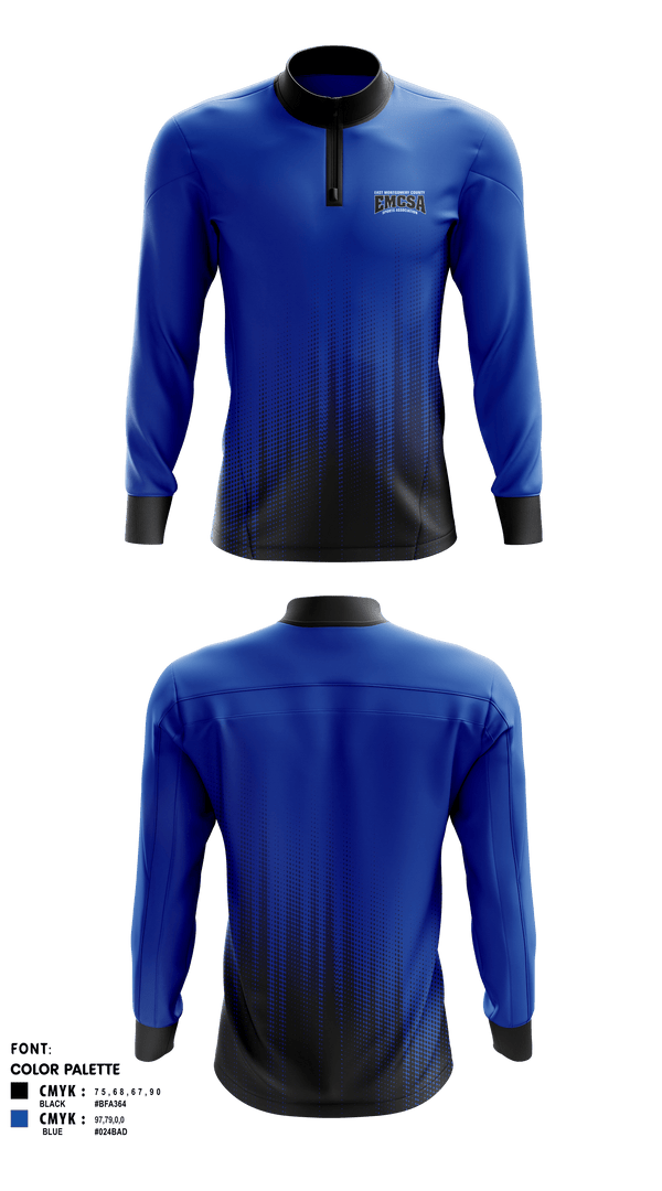 Quarter Zip Jacket, East Montgomery County Sports Association, Spirit Store, Teamtime, Team time, sublimation, custom sports apparel, team uniforms, spirit wear, spiritwear, sports uniforms, custom shirts, team store, custom team store, fundraiser sports, apparel fundraiser