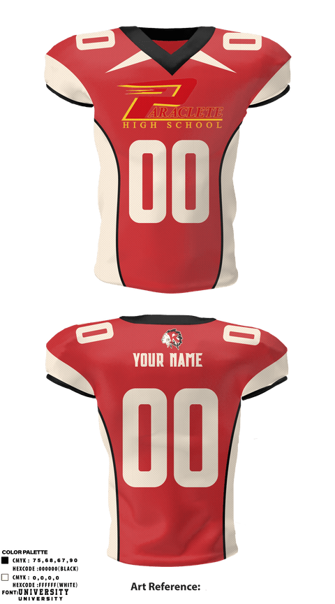 Football Jersey, Paraclete Football, Football, Teamtime, Team time, sublimation, custom sports apparel, team uniforms, spirit wear, spiritwear, sports uniforms, custom shirts, team store, custom team store, fundraiser sports, apparel fundraiser