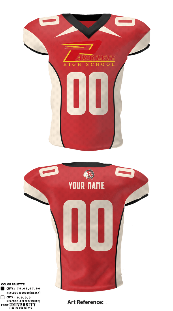 Football Jersey, Paraclete Football, Football, Teamtime, Team time, sublimation, custom sports apparel, team uniforms, spirit wear, spiritwear, sports uniforms, custom shirts, team store, custom team store, fundraiser sports, apparel fundraiser