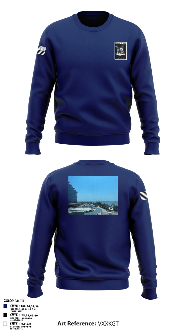 Crew Neck Sweatshirt, VQ-1, Navy, Teamtime, Team time, sublimation, custom sports apparel, team uniforms, spirit wear, spiritwear, sports uniforms, custom shirts, team store, custom team store, fundraiser sports, apparel fundraiser