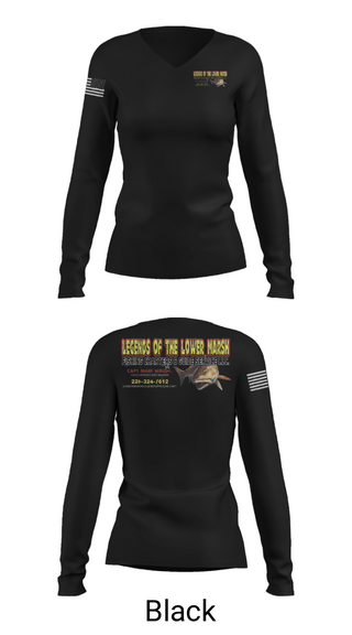 Women's Long Sleeve Vneck Shirt, Leg, , Teamtime, Team time, sublimation, custom sports apparel, team uniforms, spirit wear, spiritwear, sports uniforms, custom shirts, team store, custom team store, fundraiser sports, apparel fundraiser