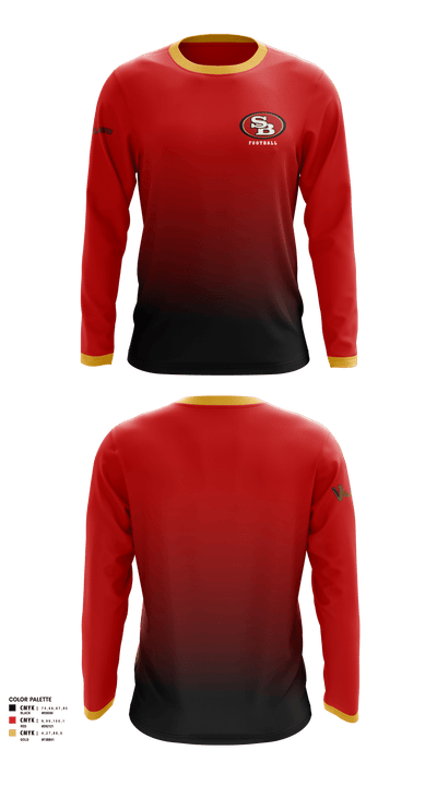 Southbay 49ers 9(Villains) 73865981 Long Sleeve Performance Shirt - 1