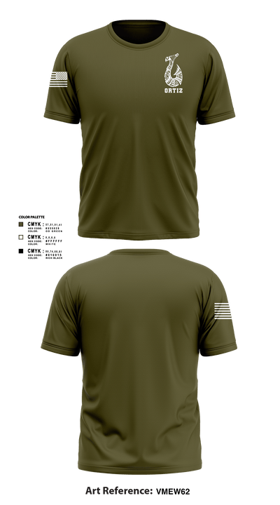 Ortiz 96148832 Short Sleeve Performance Shirt - 103