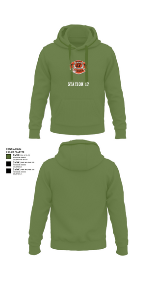 Hoodie, Station 17, Fire Department, Teamtime, Team time, sublimation, custom sports apparel, team uniforms, spirit wear, spiritwear, sports uniforms, custom shirts, team store, custom team store, fundraiser sports, apparel fundraiser