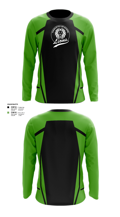 Charlotte lab lions 65646128 Long Sleeve Performance Shirt - 3