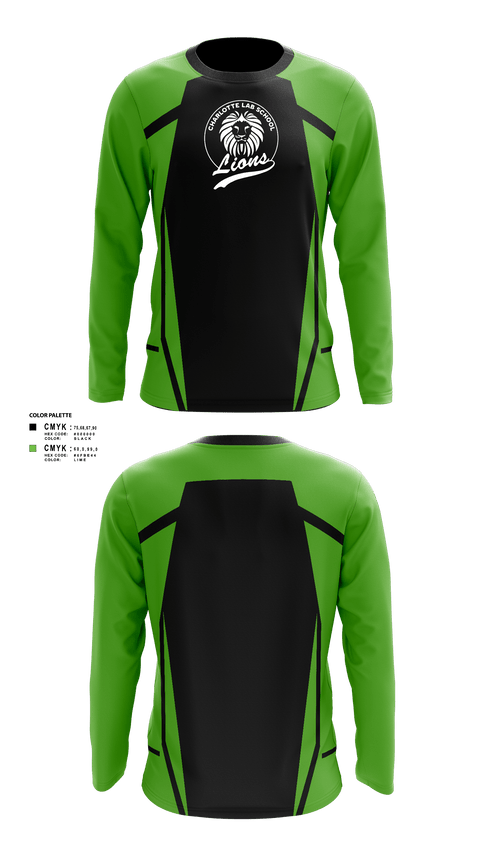 Long Sleeve Performance Shirt, Charlotte lab lions, Men's Soccer, Teamtime, Team time, sublimation, custom sports apparel, team uniforms, spirit wear, spiritwear, sports uniforms, custom shirts, team store, custom team store, fundraiser sports, apparel fundraiser