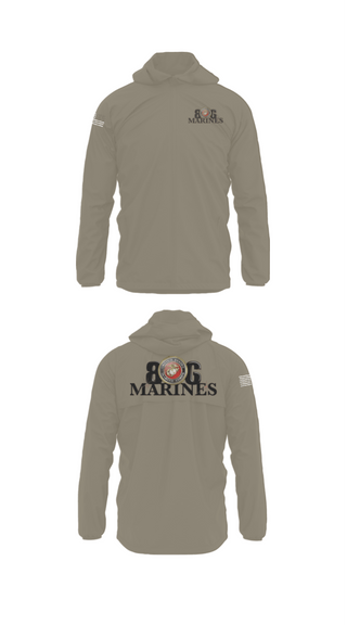 Windbreaker, 806 Marines, Marines, Teamtime, Team time, sublimation, custom sports apparel, team uniforms, spirit wear, spiritwear, sports uniforms, custom shirts, team store, custom team store, fundraiser sports, apparel fundraiser