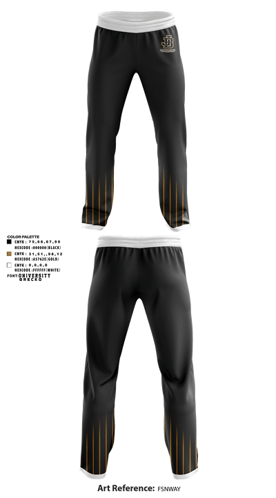 Jesse Bethel High School Golf 82860382 Sweatpants - 2