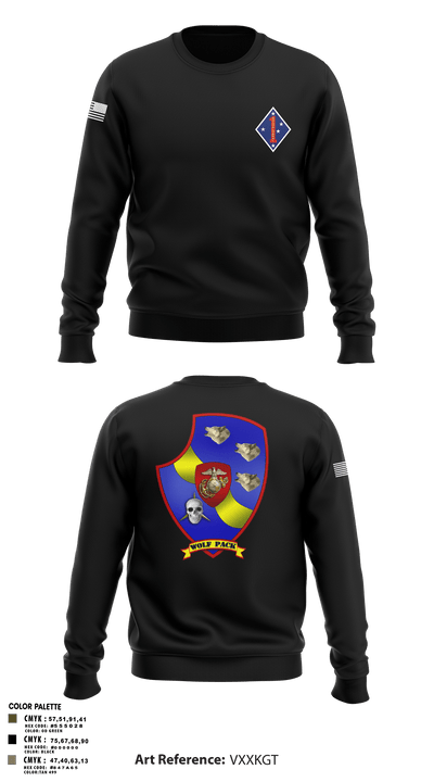 3rd LAR 1st MARDIV 13468961 Crew Neck Sweatshirt - 3