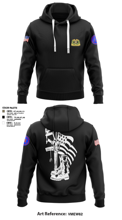 962D QUARTERMASTER COMPANY (MORTUARY AFFAIRS) 48662806 Hoodie - 3