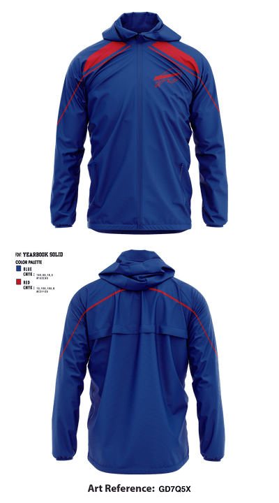 Keystone Bills Football and Cheer 89420686 Windbreaker - 1