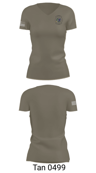 16th amu 31392423 Women's Short Sleeve V-neck Shirt - 67
