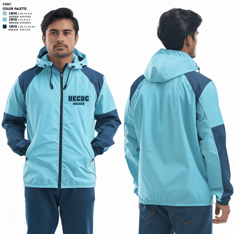 Windbreaker, OECDC, Men's Soccer, Teamtime, Team time, sublimation, custom sports apparel, team uniforms, spirit wear, spiritwear, sports uniforms, custom shirts, team store, custom team store, fundraiser sports, apparel fundraiser