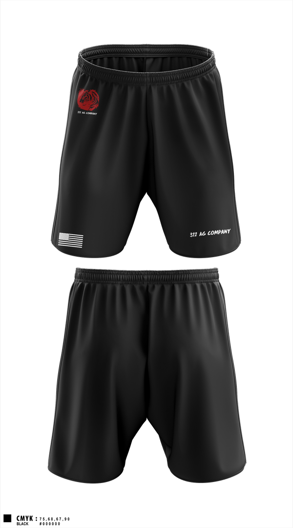Athletic Shorts With Pockets, 312 AG Company, Army, Teamtime, Team time, sublimation, custom sports apparel, team uniforms, spirit wear, spiritwear, sports uniforms, custom shirts, team store, custom team store, fundraiser sports, apparel fundraiser
