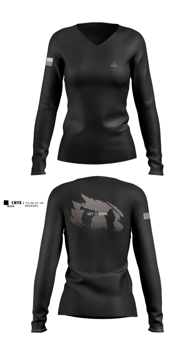 ghost 1788006 Women's Long Sleeve V-neck Shirt - 1