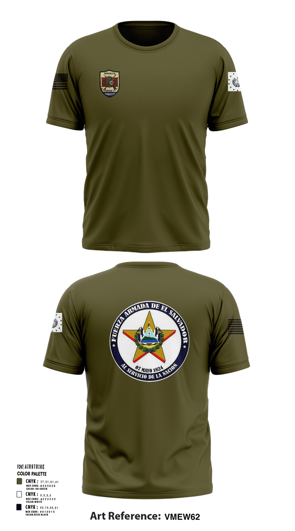 Short Sleeve Performance Shirt, Battallion Nonualco, Army, Teamtime, Team time, sublimation, custom sports apparel, team uniforms, spirit wear, spiritwear, sports uniforms, custom shirts, team store, custom team store, fundraiser sports, apparel fundraiser