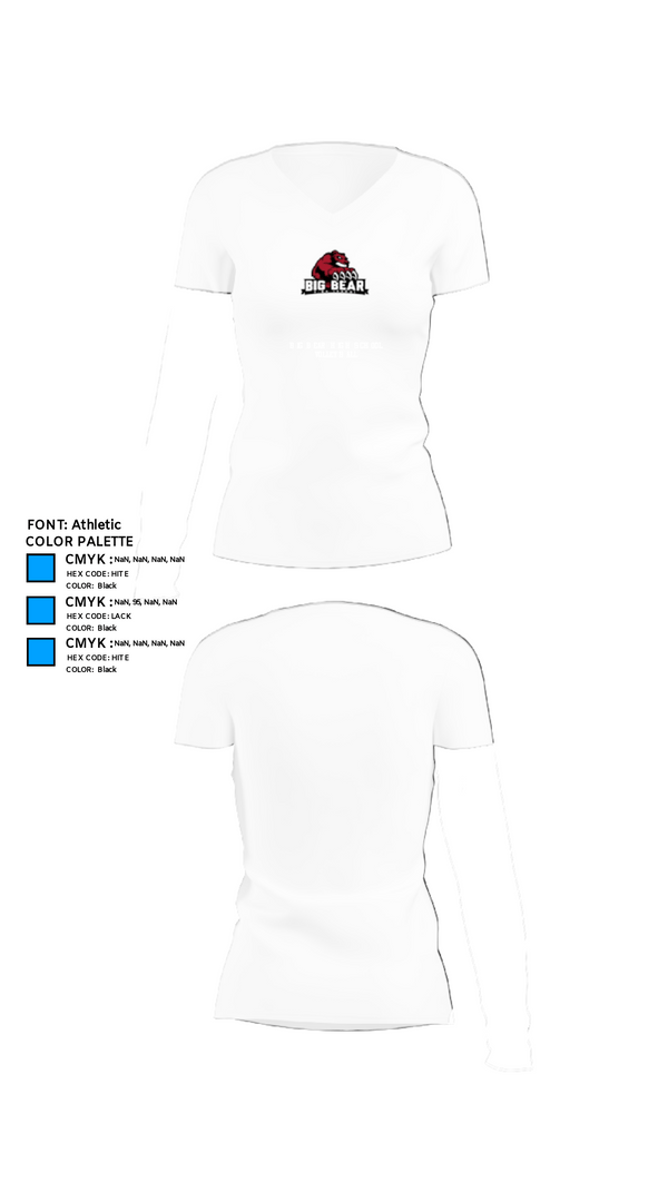 Women's Short Sleeve Vneck Shirt, Big Bear High School Volleyball, Women's Volleyball, Teamtime, Team time, sublimation, custom sports apparel, team uniforms, spirit wear, spiritwear, sports uniforms, custom shirts, team store, custom team store, fundraiser sports, apparel fundraiser