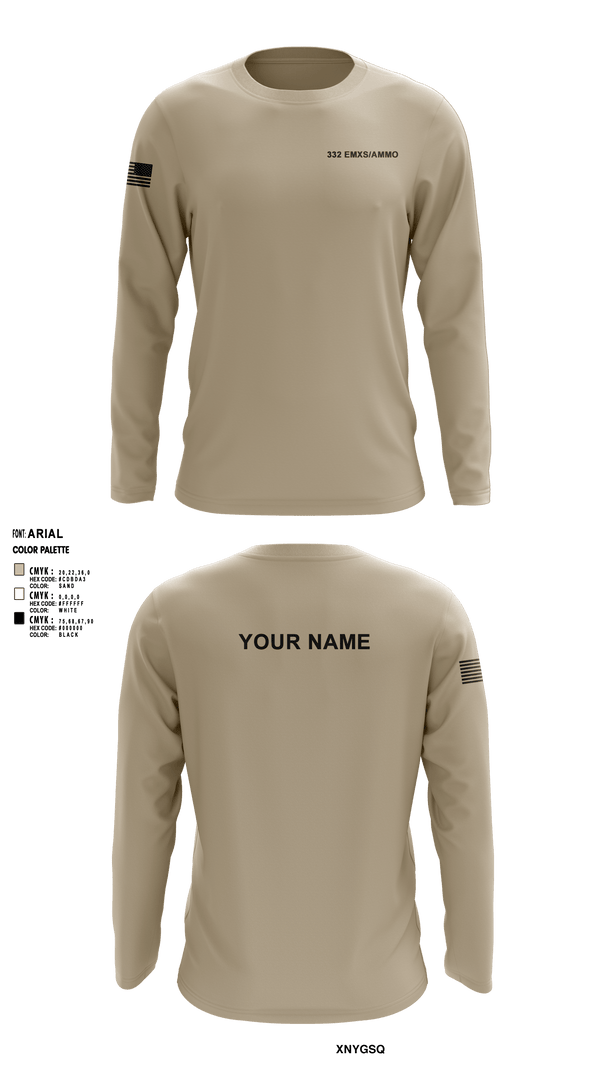 Long Sleeve Performance Shirt, 332 EMXS/AMMO, Air Force, Teamtime, Team time, sublimation, custom sports apparel, team uniforms, spirit wear, spiritwear, sports uniforms, custom shirts, team store, custom team store, fundraiser sports, apparel fundraiser