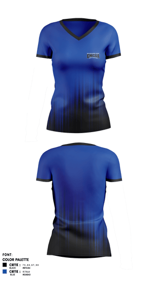 Women's Short Sleeve Vneck Shirt, East Montgomery County Sports Association, Spirit Store, Teamtime, Team time, sublimation, custom sports apparel, team uniforms, spirit wear, spiritwear, sports uniforms, custom shirts, team store, custom team store, fundraiser sports, apparel fundraiser