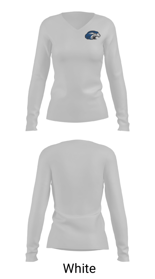Women's Long Sleeve Vneck Shirt, Shorter University Athletics Volleyball, Women's Volleyball, Teamtime, Team time, sublimation, custom sports apparel, team uniforms, spirit wear, spiritwear, sports uniforms, custom shirts, team store, custom team store, fundraiser sports, apparel fundraiser