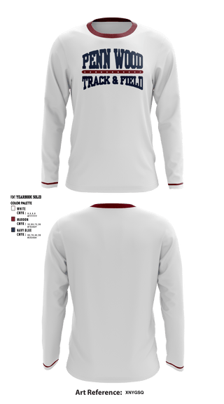 Long Sleeve Performance Shirt, PENN WOOD Highschool, Track & Field, Teamtime, Team time, sublimation, custom sports apparel, team uniforms, spirit wear, spiritwear, sports uniforms, custom shirts, team store, custom team store, fundraiser sports, apparel fundraiser
