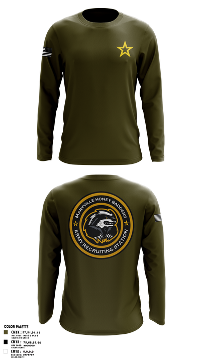 Maryville Honeybadger 60960842 Long Sleeve Performance Shirt 4