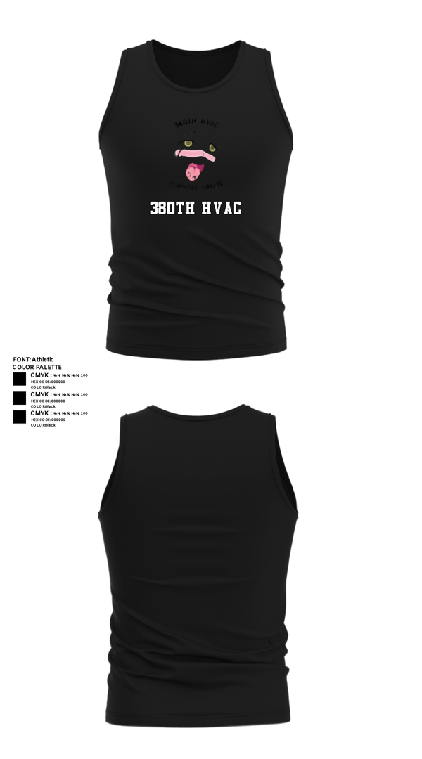 Tank Top, 380th HVAC, , Teamtime, Team time, sublimation, custom sports apparel, team uniforms, spirit wear, spiritwear, sports uniforms, custom shirts, team store, custom team store, fundraiser sports, apparel fundraiser