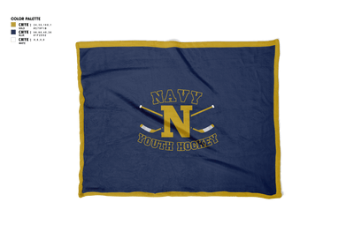 Navy Youth Hockey 90157811 Blanket - 1