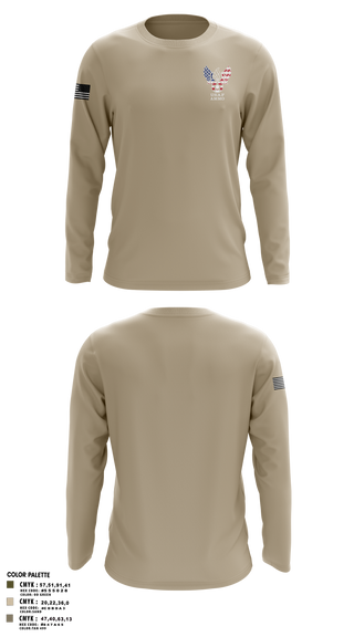 Long Sleeve Performance Shirt, , Air Force, Teamtime, Team time, sublimation, custom sports apparel, team uniforms, spirit wear, spiritwear, sports uniforms, custom shirts, team store, custom team store, fundraiser sports, apparel fundraiser