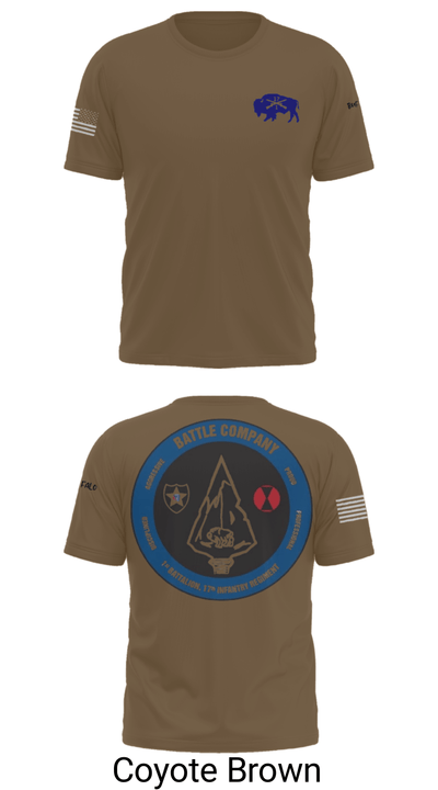Battle company 1-17IN 67217435 Old School Cotton Feel Shirt - 10