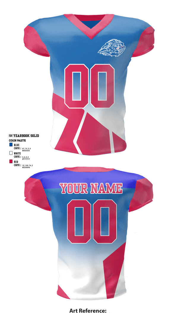 Football Jersey, Peachtree Ridge Youth Athletic Association, Football, Teamtime, Team time, sublimation, custom sports apparel, team uniforms, spirit wear, spiritwear, sports uniforms, custom shirts, team store, custom team store, fundraiser sports, apparel fundraiser