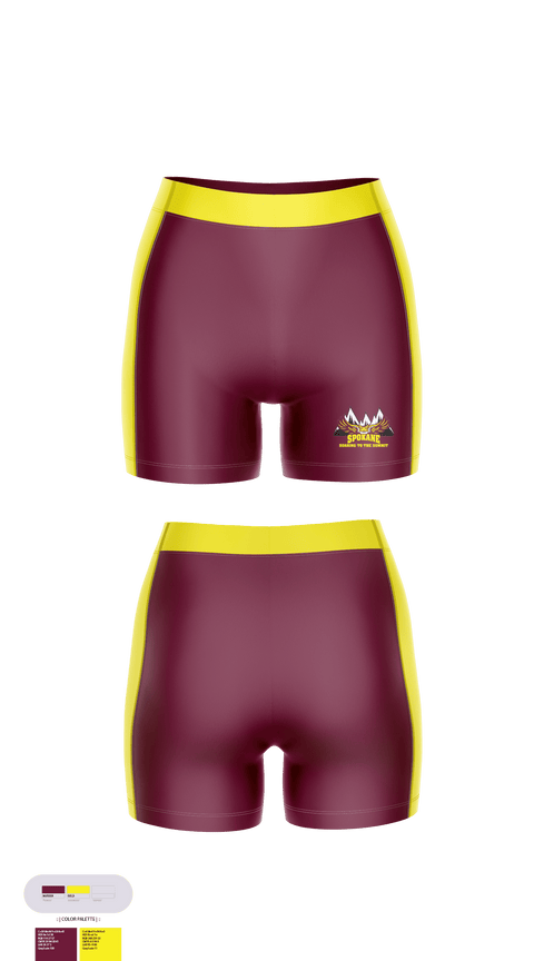 Women's Compression Shorts, Spokane R-7 High School Volleyball, Women's Volleyball, Teamtime, Team time, sublimation, custom sports apparel, team uniforms, spirit wear, spiritwear, sports uniforms, custom shirts, team store, custom team store, fundraiser sports, apparel fundraiser