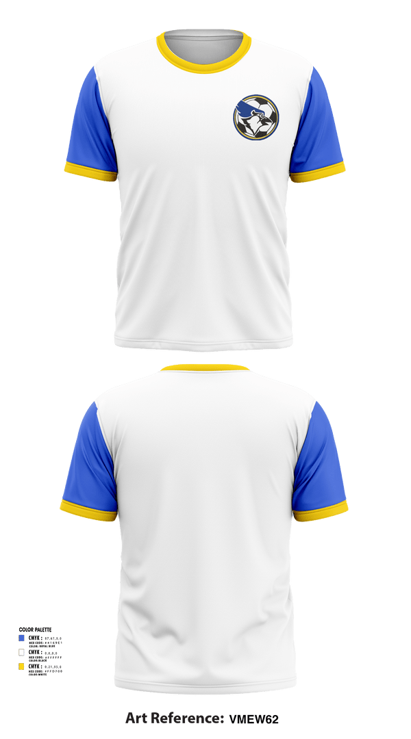 Short Sleeve Performance Shirt, waseca bluejays, Men's Soccer, Teamtime, Team time, sublimation, custom sports apparel, team uniforms, spirit wear, spiritwear, sports uniforms, custom shirts, team store, custom team store, fundraiser sports, apparel fundraiser