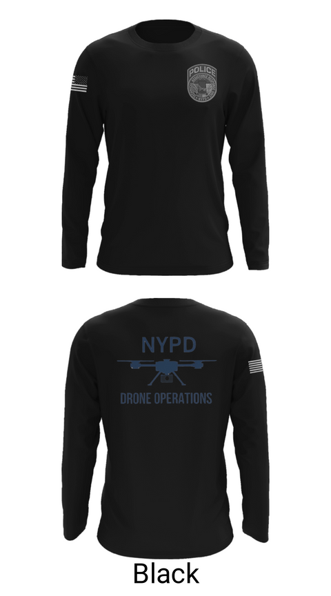 Long Sleeve Performance Shirt, NYPD TARU, Police, Teamtime, Team time, sublimation, custom sports apparel, team uniforms, spirit wear, spiritwear, sports uniforms, custom shirts, team store, custom team store, fundraiser sports, apparel fundraiser