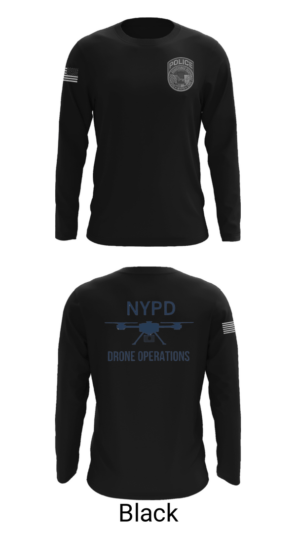 Long Sleeve Performance Shirt, NYPD TARU, Police, Teamtime, Team time, sublimation, custom sports apparel, team uniforms, spirit wear, spiritwear, sports uniforms, custom shirts, team store, custom team store, fundraiser sports, apparel fundraiser