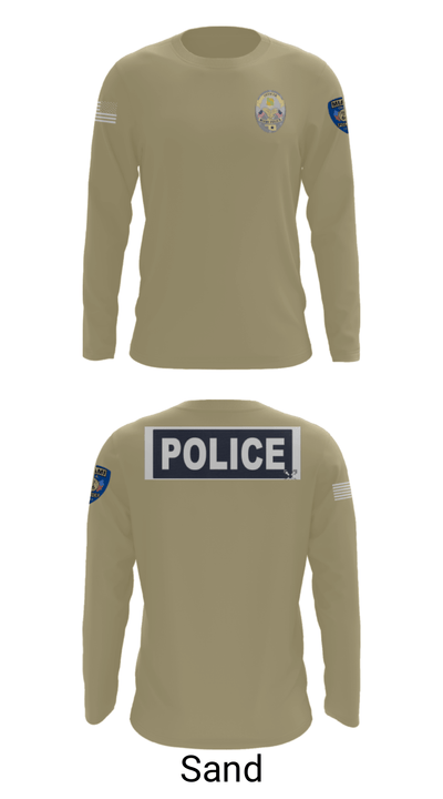 Miami Police Department 88232990 Long Sleeve Performance Shirt - 82