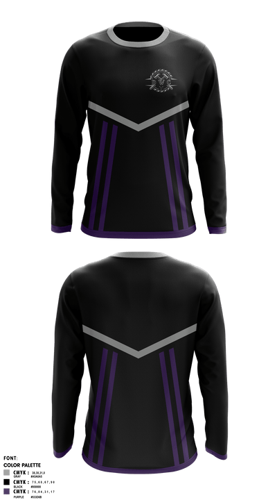 Delta Wrestling Club 84195954 Long Sleeve Rash Guard Shirt - 1