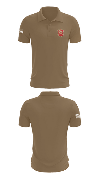 Short Sleeve Performance Polo, Bravo Battery, 6th Battalion, 10th Field Artillery, , Teamtime, Team time, sublimation, custom sports apparel, team uniforms, spirit wear, spiritwear, sports uniforms, custom shirts, team store, custom team store, fundraiser sports, apparel fundraiser