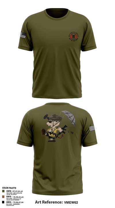 3rd Platoon, CCo, 1-508th PIR 77513198 Short Sleeve Performance Shirt - 1