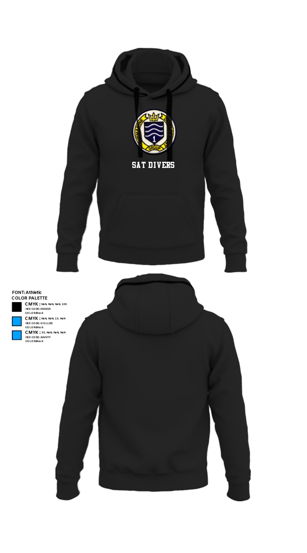 Hoodie, SAT DIVERS, Navy, Teamtime, Team time, sublimation, custom sports apparel, team uniforms, spirit wear, spiritwear, sports uniforms, custom shirts, team store, custom team store, fundraiser sports, apparel fundraiser
