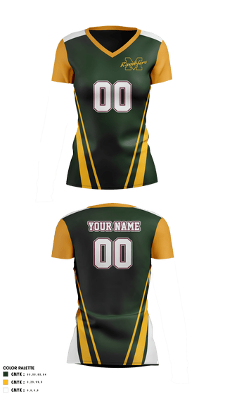 Women's Short Sleeve Vneck Shirt, McBain High School Volleyball, Women's Volleyball, Teamtime, Team time, sublimation, custom sports apparel, team uniforms, spirit wear, spiritwear, sports uniforms, custom shirts, team store, custom team store, fundraiser sports, apparel fundraiser