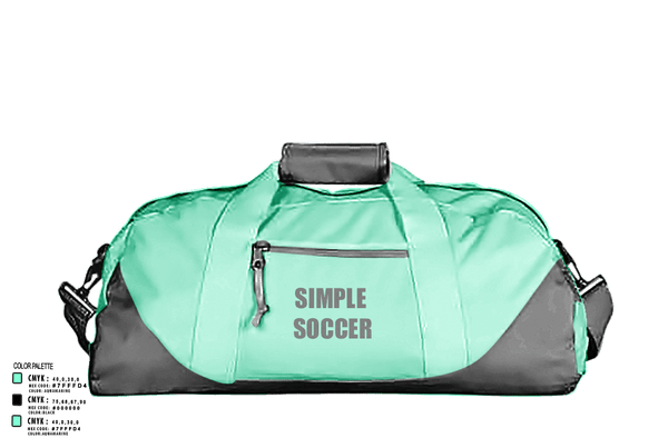 Duffle Bag, Simple soccer, Men's Soccer, Teamtime, Team time, sublimation, custom sports apparel, team uniforms, spirit wear, spiritwear, sports uniforms, custom shirts, team store, custom team store, fundraiser sports, apparel fundraiser